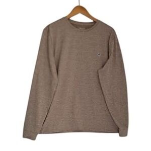Vineyard Vines NEW Mens Long Sleeve T Shirt On The Go Mankaty Polo Brown Size M